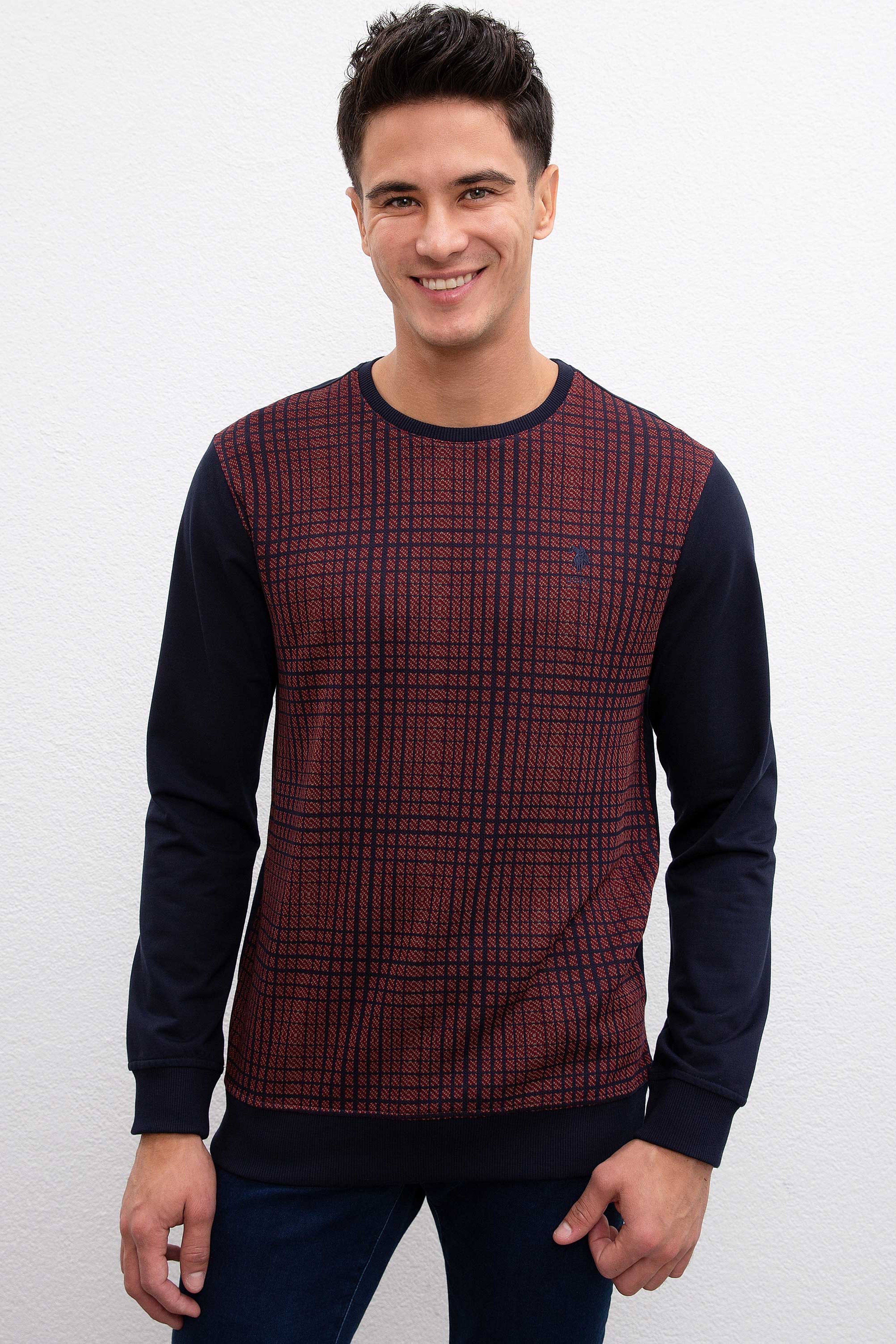 Erkek Lacivert Sweatshirt - Image 1