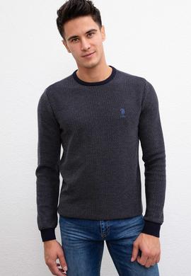 Erkek Lacivert Kazak - 50207699006