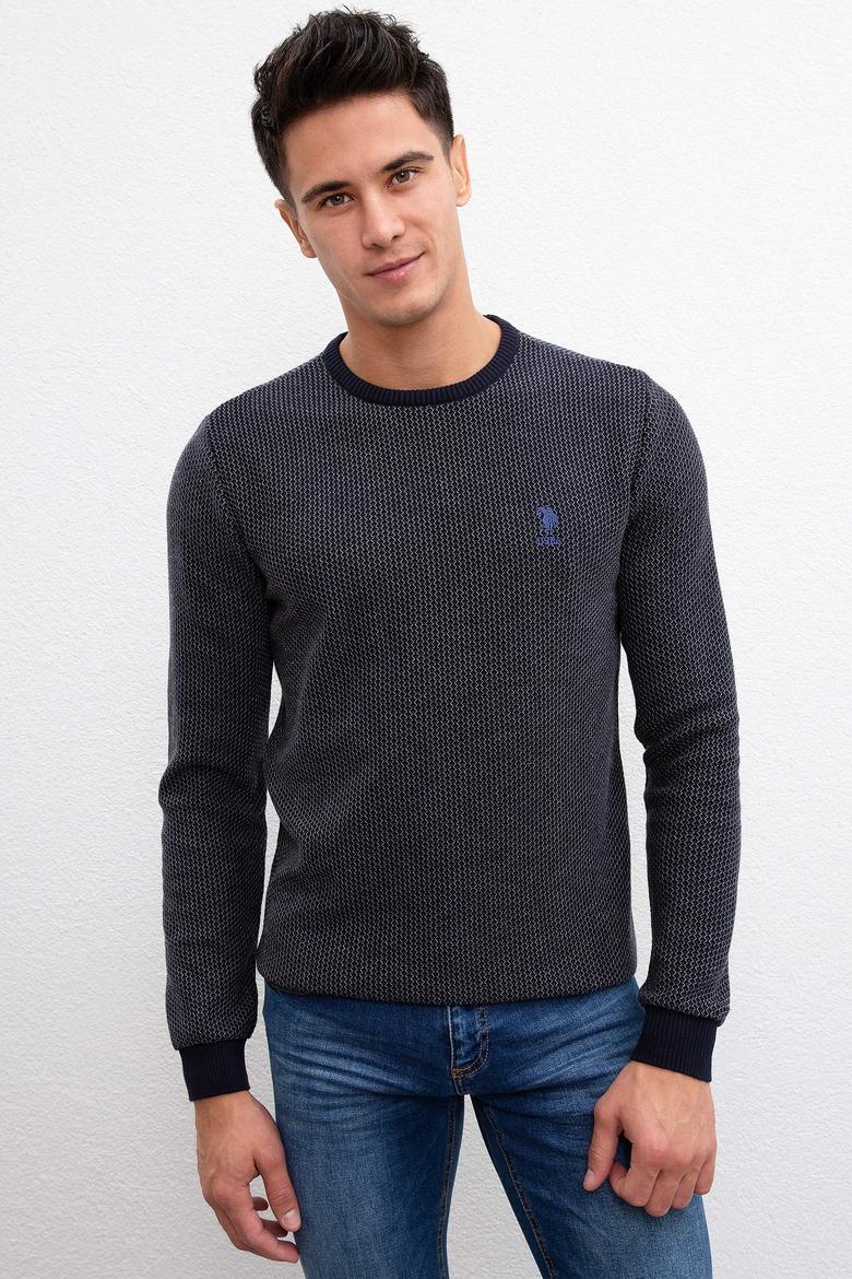 Erkek Lacivert Kazak