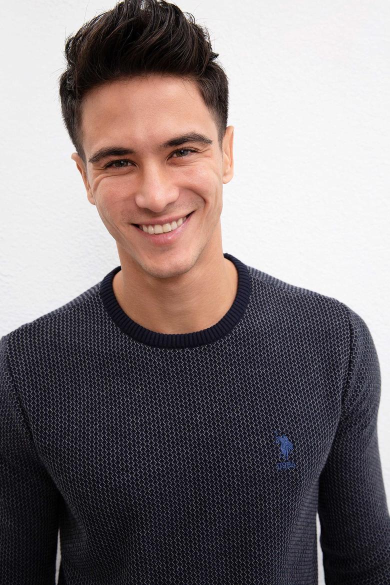 Erkek Lacivert Kazak - 50207699006