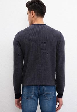 Erkek Lacivert Kazak - 50207699006