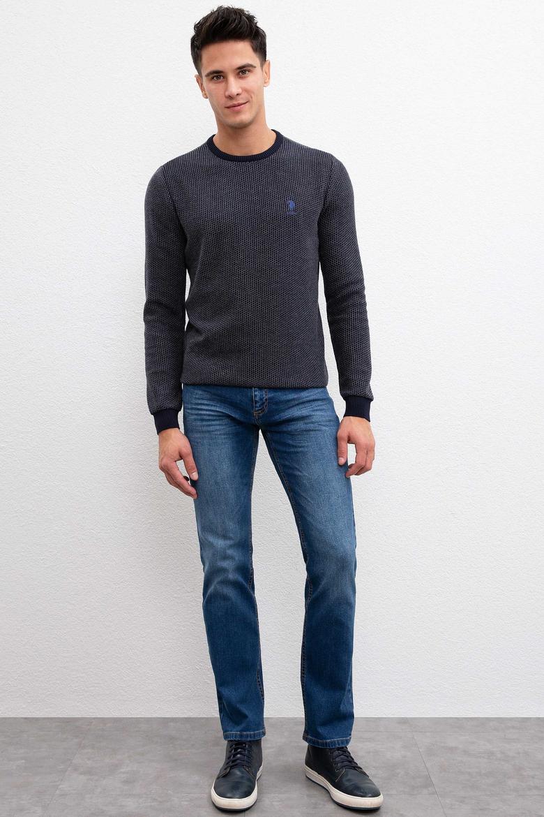 Erkek Lacivert Kazak - 50207699006