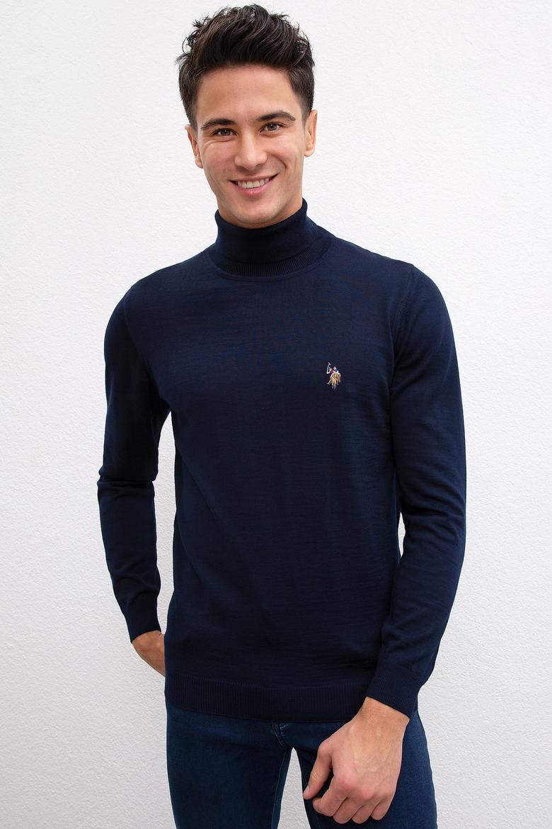 Erkek Lacivert Basic Kazak - 50206744008