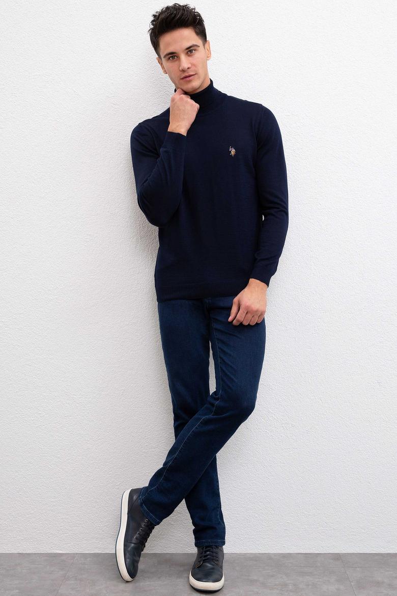 Erkek Lacivert Basic Kazak - 50206744008