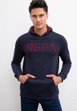 Erkek Lacivert Kapüşonlu Sweatshirt Basic - 50207318039