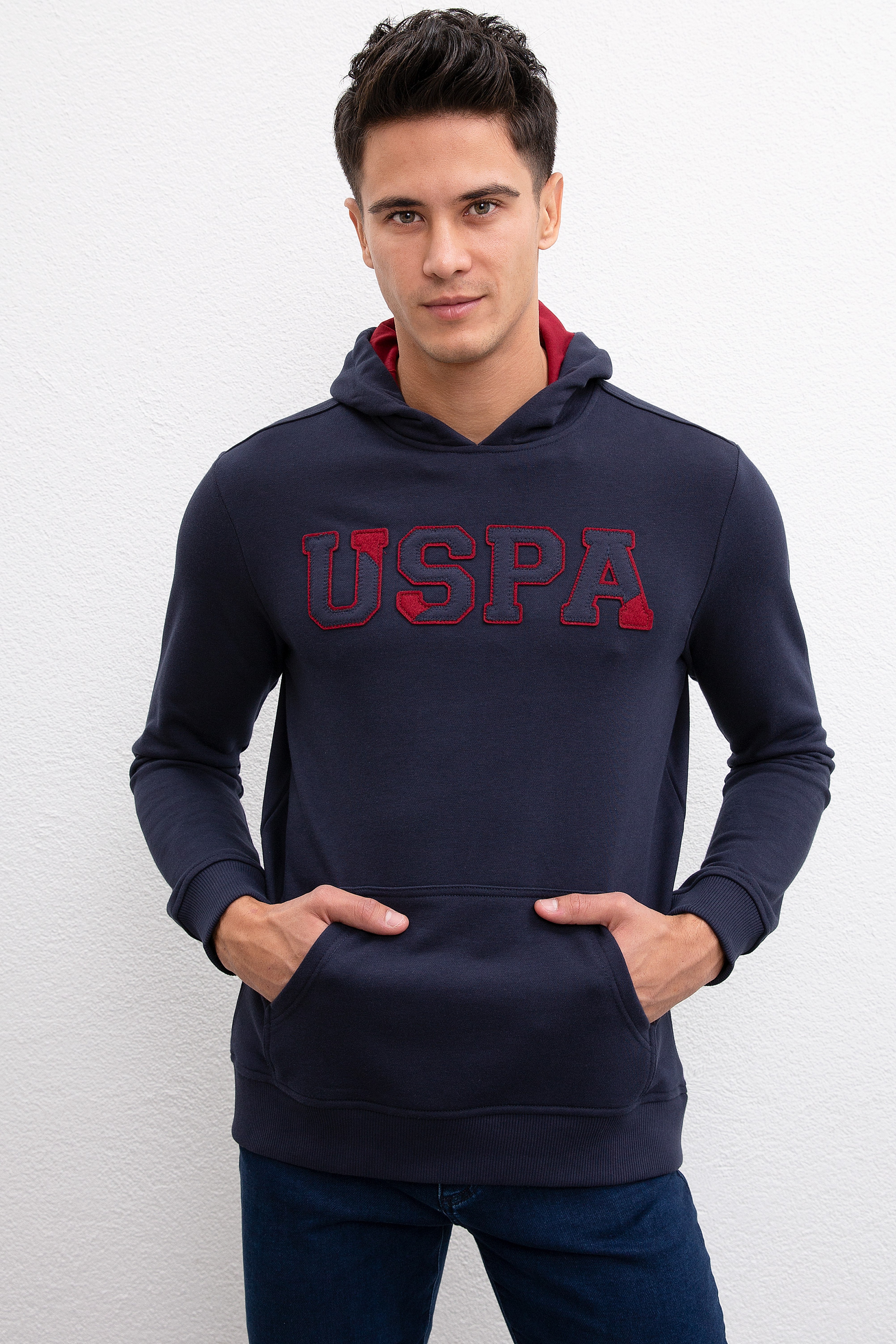 Erkek Lacivert Basic Sweatshirt - Image 1