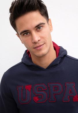 Erkek Lacivert Kapüşonlu Sweatshirt Basic - 50207318039