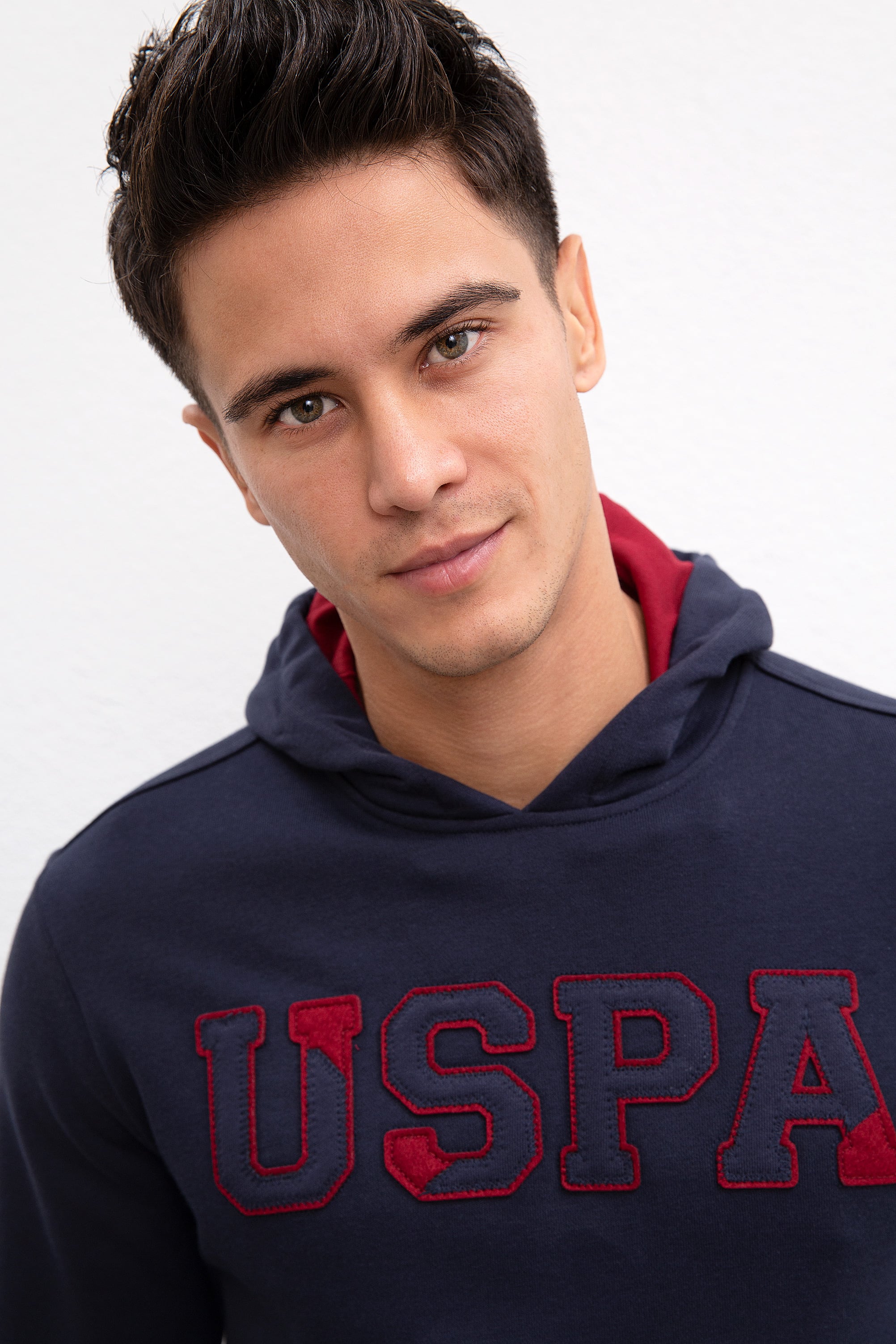 Erkek Lacivert Kapüşonlu Sweatshirt Basic
