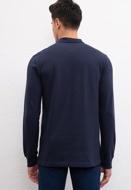Erkek Lacivert Basic Sweatshirt - 50209199026