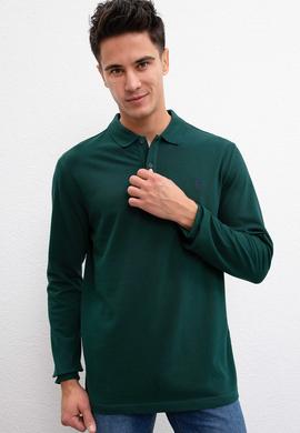 Erkek Koyu Yeşil Basic Sweatshirt - 50209199056