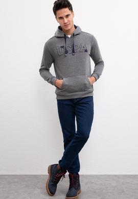 Erkek Antrasit Melanj Basic Sweatshirt - 50207318009