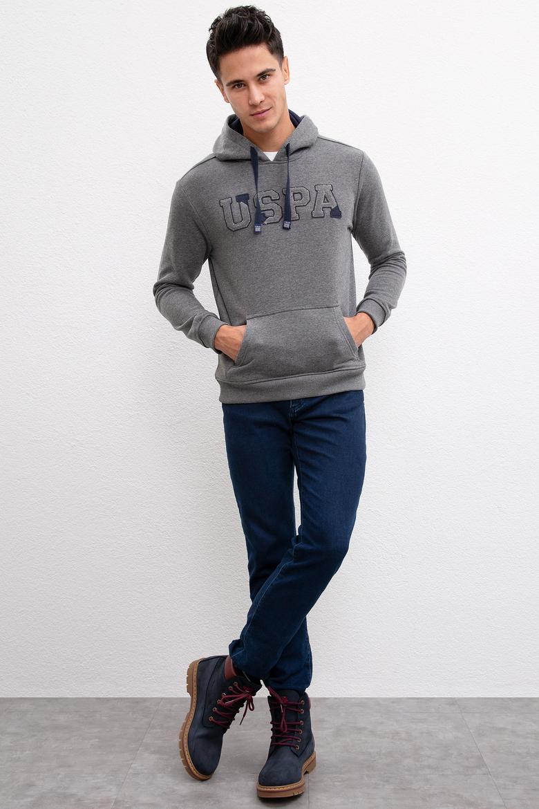 Erkek Antrasit Melanj Basic Sweatshirt - 50207318009