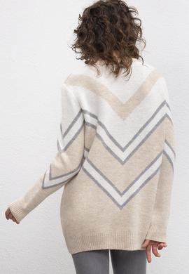 Kadın Beyaz Triko Kazak - 50206859010