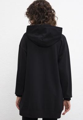 Kadın Siyah Sweatshirt - 50215057021