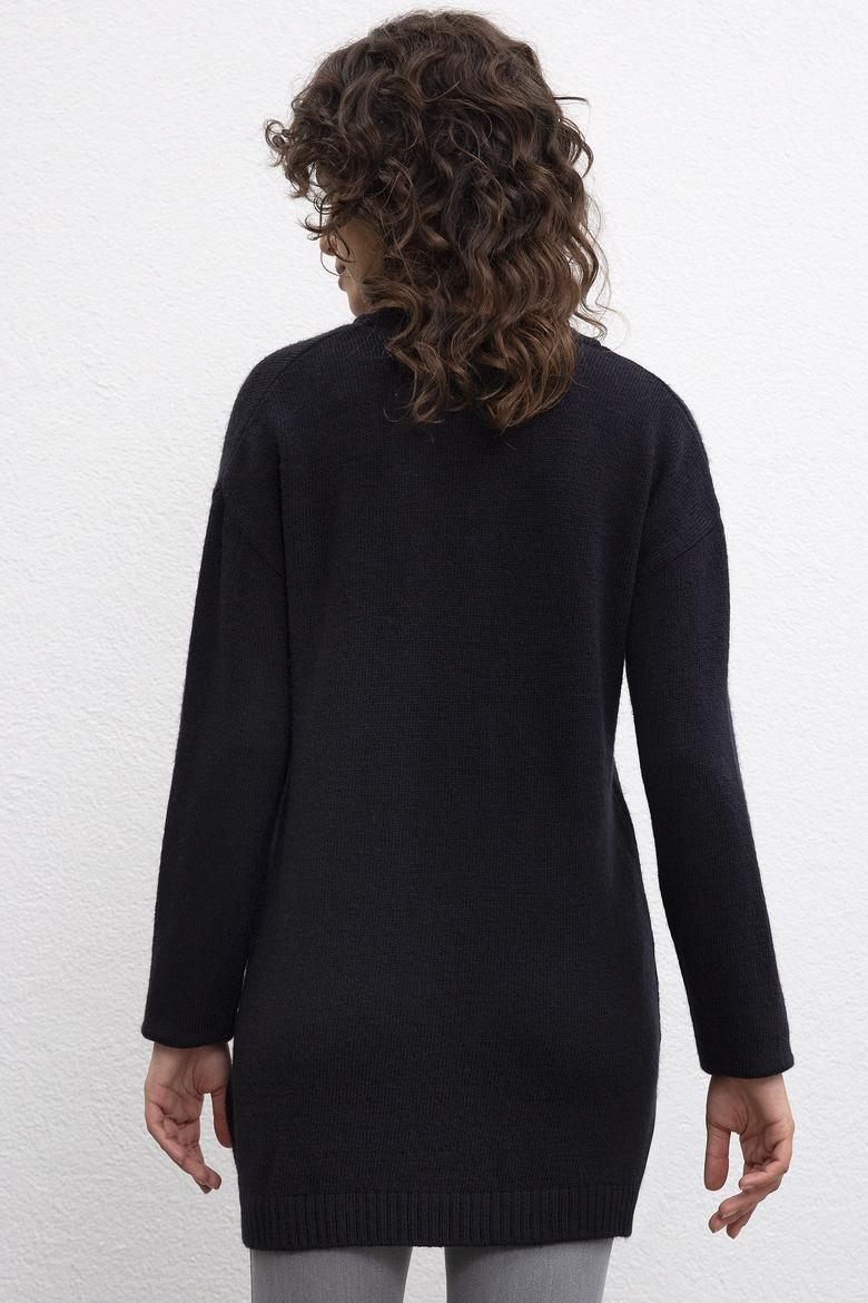 Kadın Lacivert Triko Kazak - 50209468007