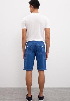 Beyaz Dokuma Bermuda Capri - 50186977096