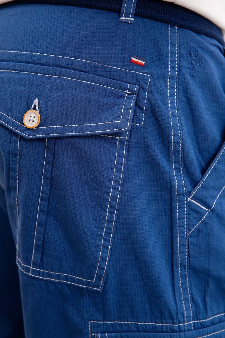 Beyaz Dokuma Bermuda Capri - 50186977096