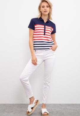 Kadın Lacivert Polo Yaka T-Shirt - 50202576001