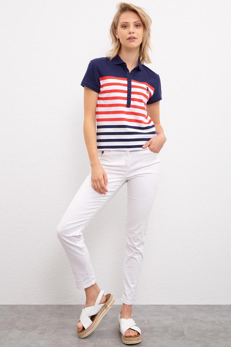 Kadın Lacivert Polo Yaka T-Shirt - 50202576001