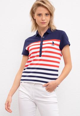 Kadın Lacivert Polo Yaka T-Shirt - 50202576001