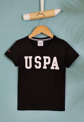 Erkek Çocuk Siyah Bisiklet Yaka Tişört - 50199219134