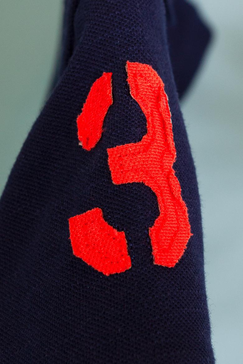 Çocuk Lacivert Bisiklet Yaka Tişört - 50199225057