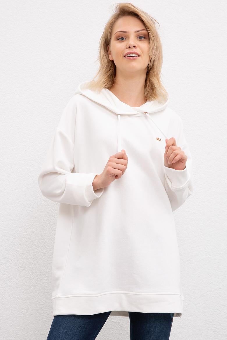 Kadın Beyaz Sweatshirt - 50210045012