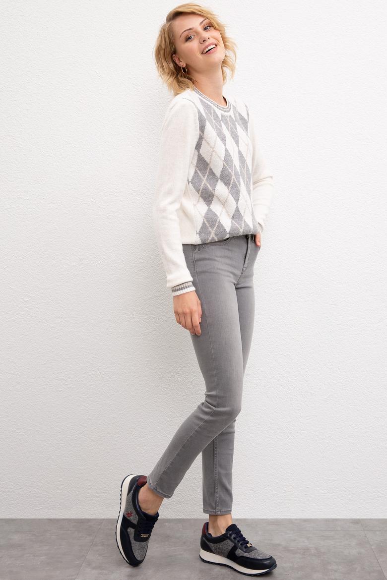 Kadın Gri Denim Pantolon - 50209148002