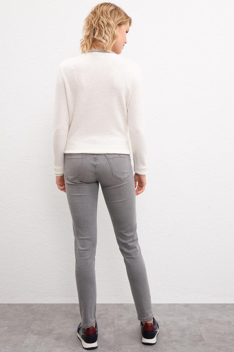 Kadın Gri Denim Pantolon - 50209148002