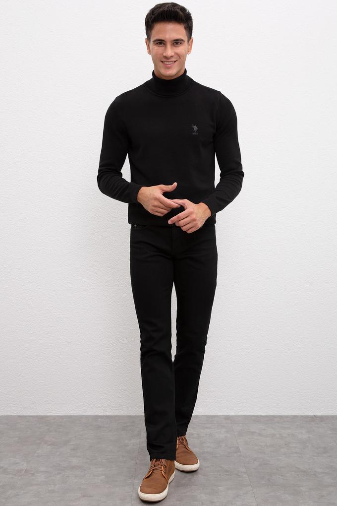 Erkek Siyah Denim Pantolon