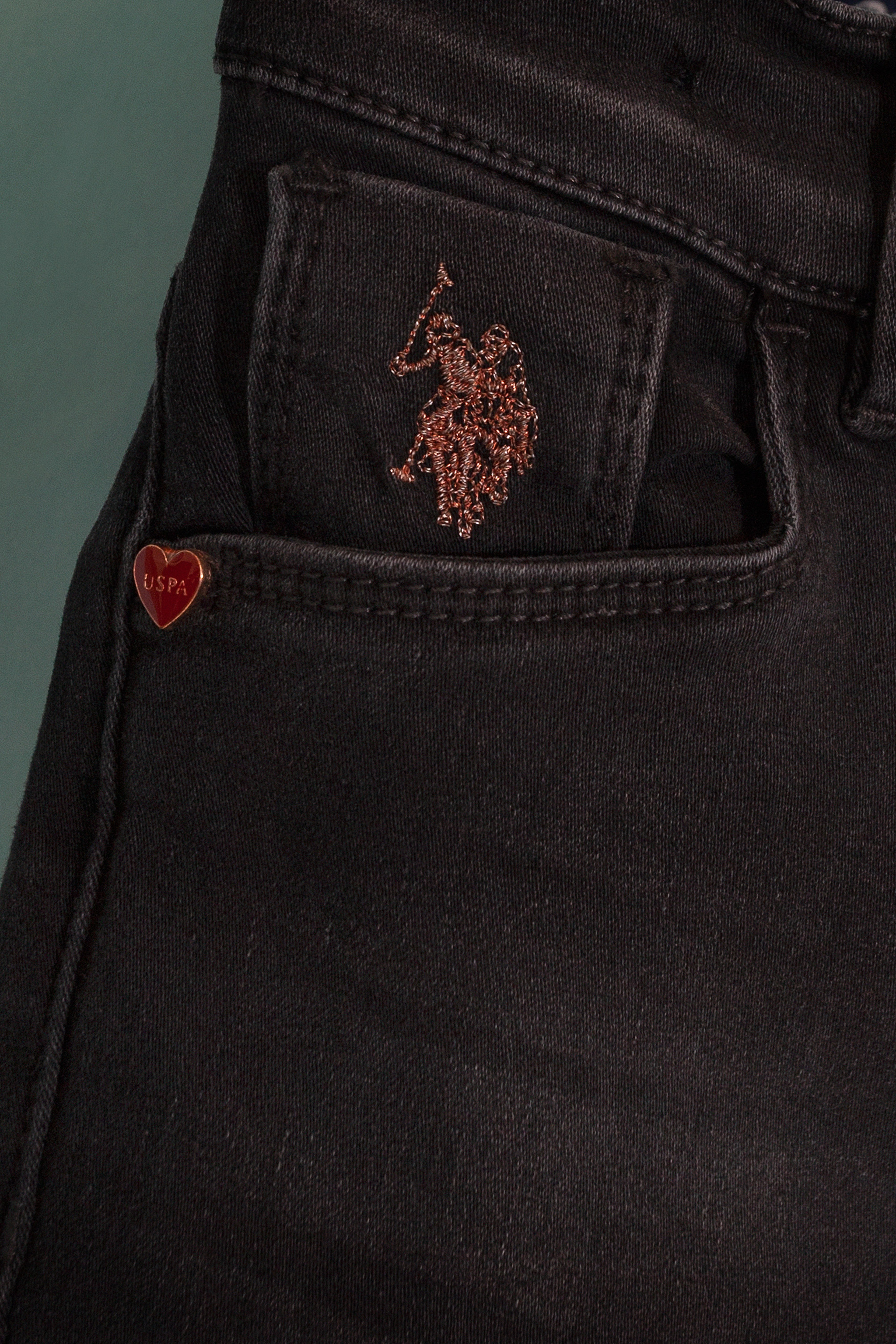 Kız Çocuk Gri Jean Pantolon - Image 3