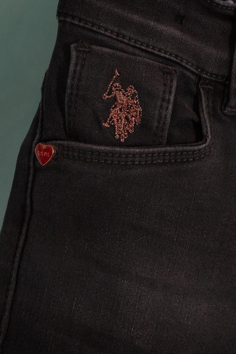 Kız Çocuk Gri Jean Pantolon - 50209136003