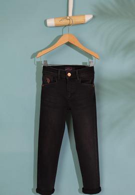 Kız Çocuk Gri Jean Pantolon - 50209136003