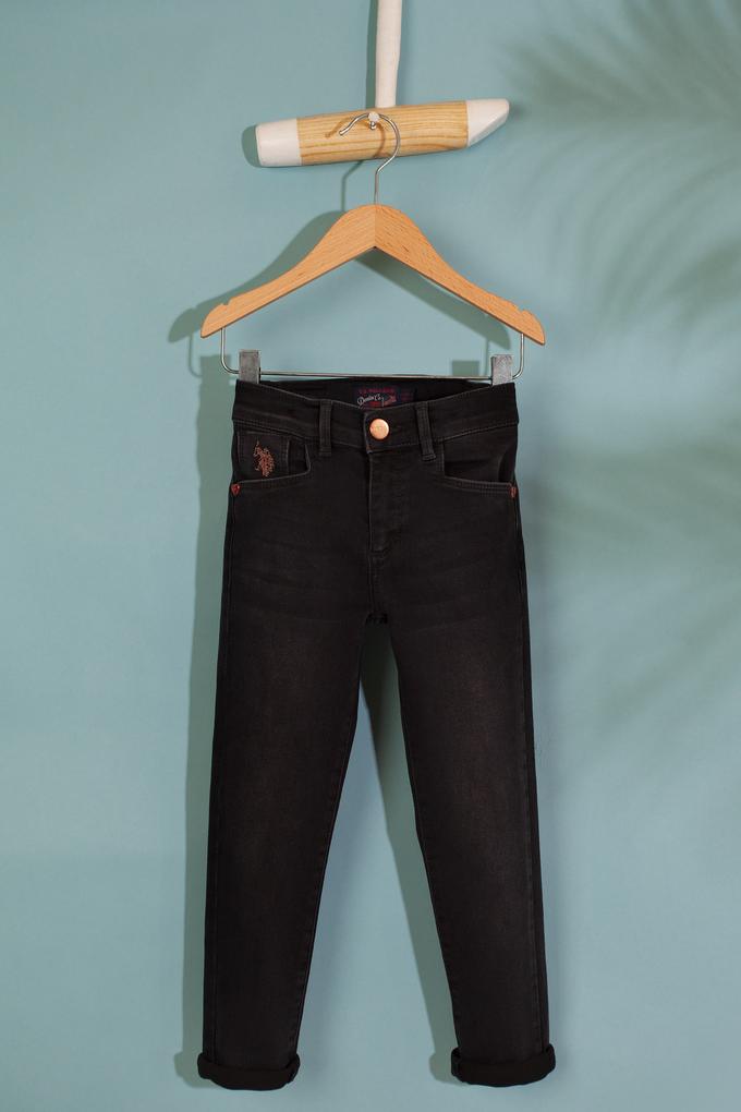 Kız Çocuk Gri Jean Pantolon