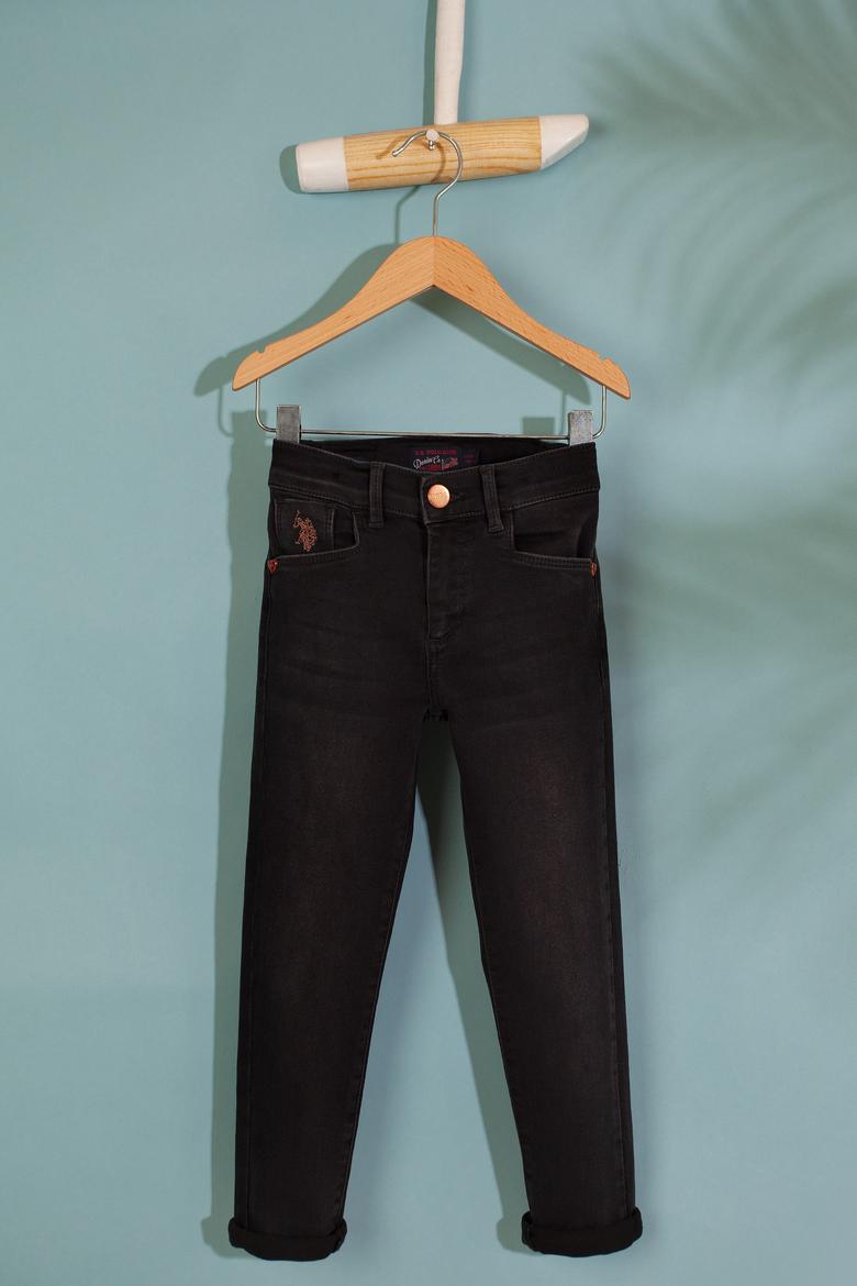 Kız Çocuk Gri Jean Pantolon