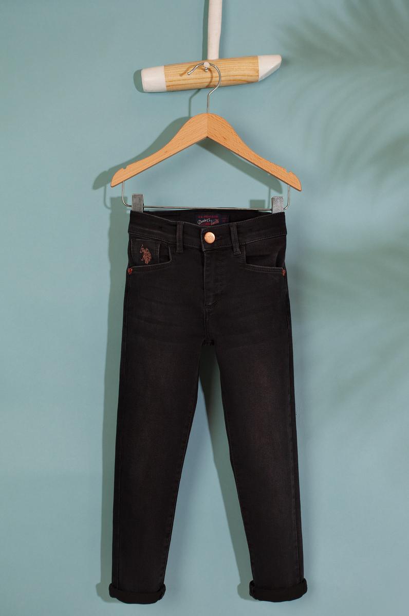 Kız Çocuk Gri Jean Pantolon