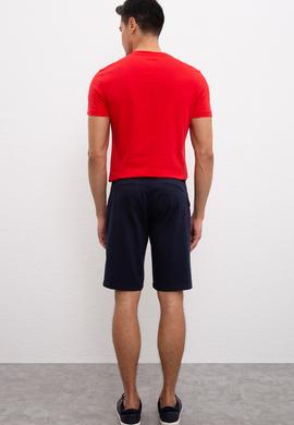 Erkek Lacivert Dokuma Şort - 50220991016