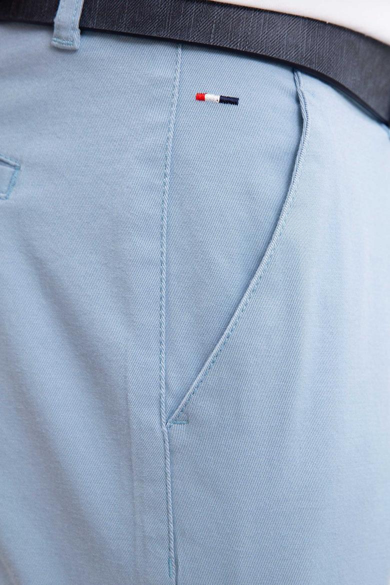 Erkek Açık İndigo Dokuma Şort - 50220991036