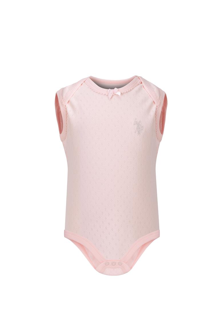 Kız Bebek Ekru Body Kolsuz - 50205053003