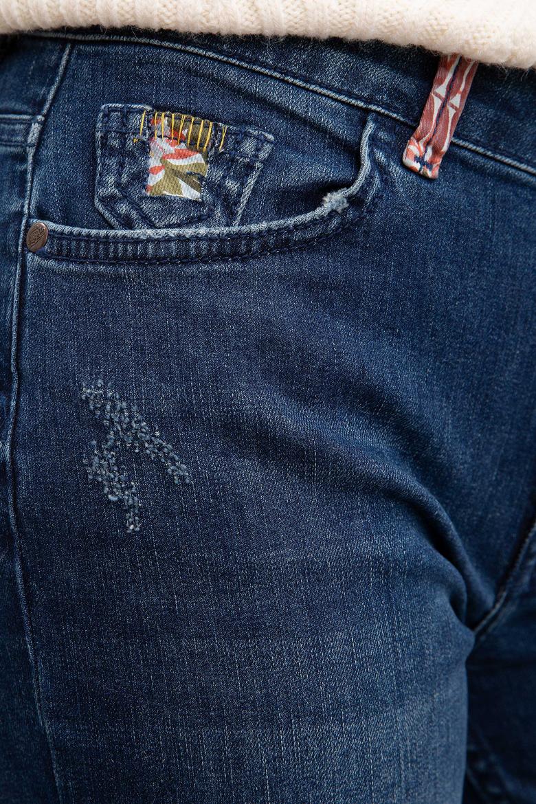 Kadın Mavi Denim Pantolon - 50209488005