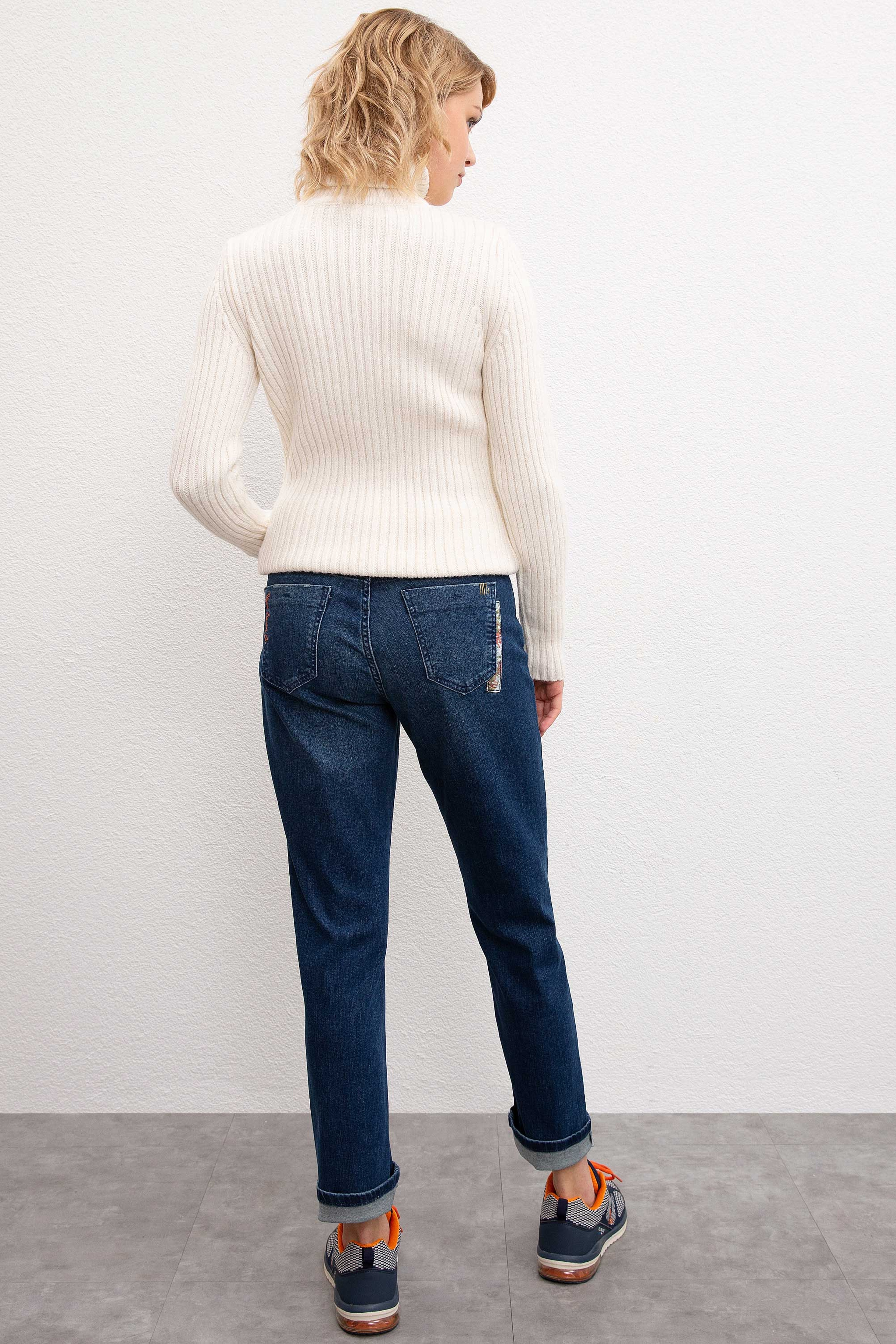 Kadın Mavi Denim Pantolon