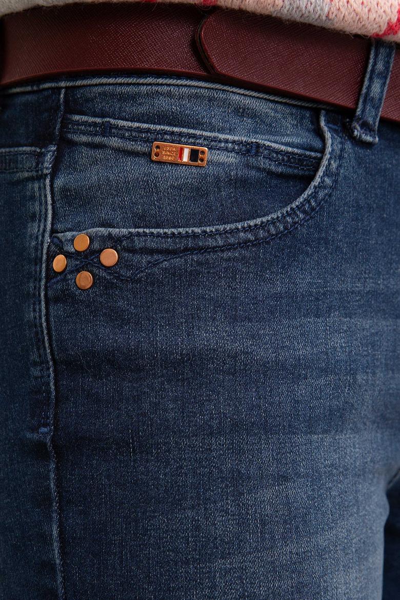 Kadın Mavi Denim Pantolon - 50209147006