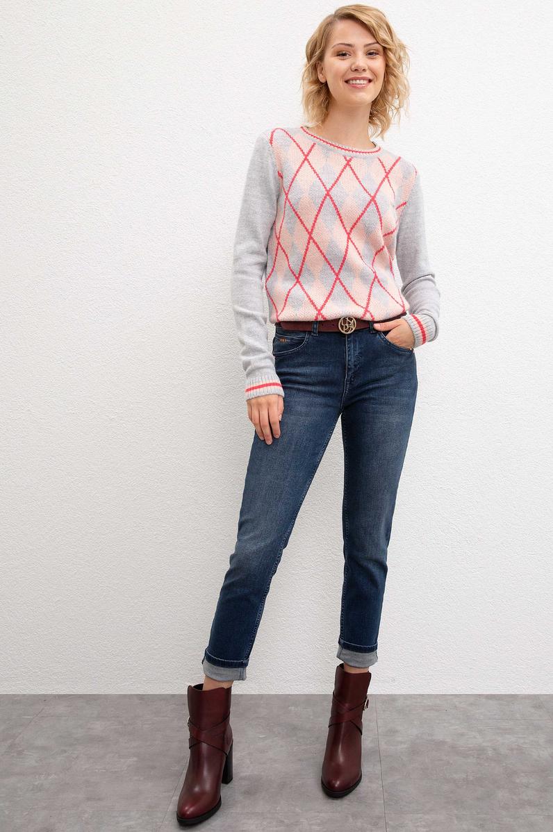 Kadın Mavi Denim Pantolon