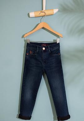 Kız Çocuk Mavi Denim Pantolon - 50209138004