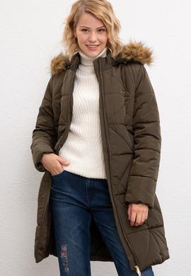 Kadın Koyu Haki Kaban - 50206406003