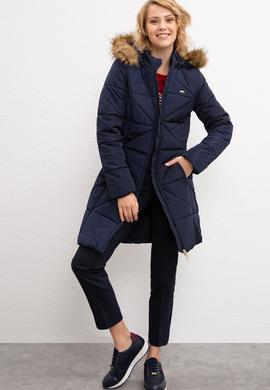 Kadın Lacivert Kaban - 50206406013