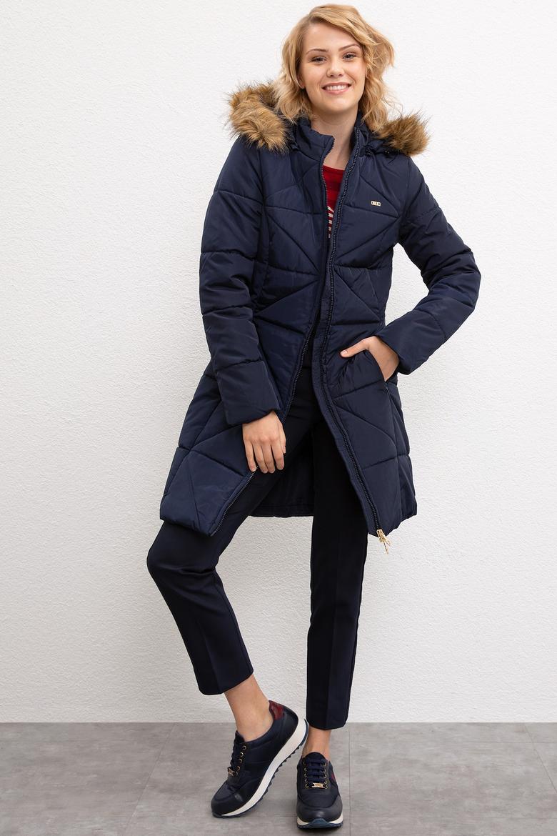 Kadın Lacivert Kaban - 50206406013