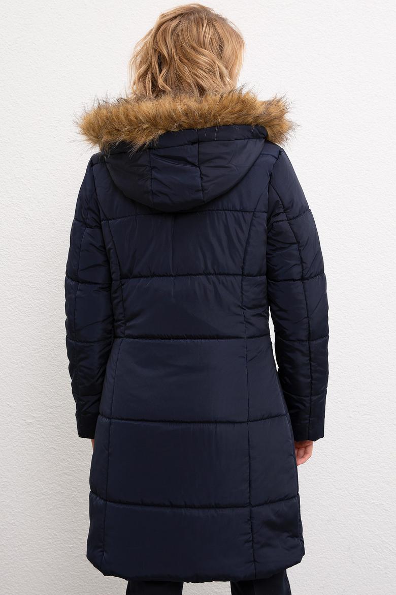 Kadın Lacivert Kaban - 50206406013