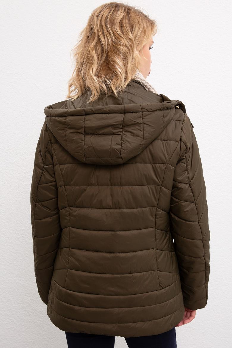 Kadın Koyu Haki Mont - 50206408019