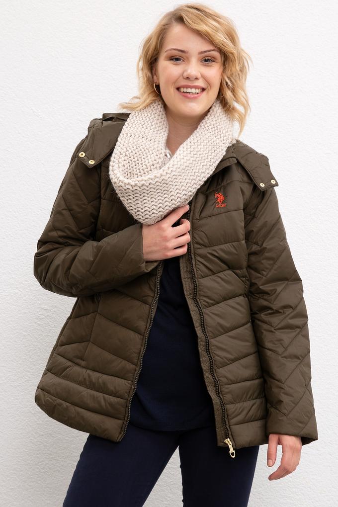 Kadın Koyu Haki Mont